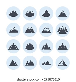 Mountain peak icons