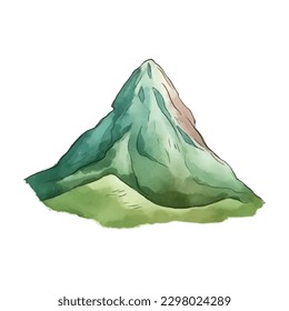 Mountain peak isolated. Travel icon