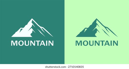 Icono de aventura de Naturaleza de diseño de logotipo de paisaje de montaña para negocios al aire libre