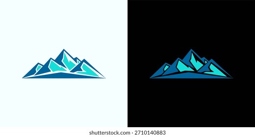 Icono de aventura de Naturaleza de diseño de logotipo de paisaje de montaña para negocios al aire libre
