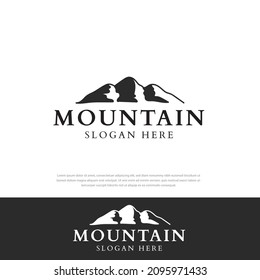 Mountain Peak landscape vector logo design,Travel,design template,symbol .icon