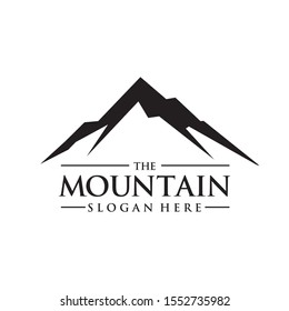 Mountain, peak, logo icon design template vector illustration