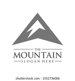 Mountain, peak, logo icon design template vector illustration