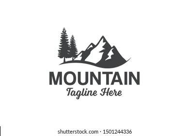 Mountain Peak Logo template design vector illustration