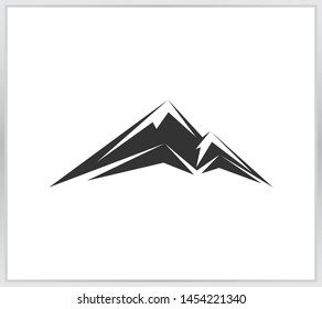 Mountain Peak Logo Template Mountain Outdoor Stock Vector (royalty Free 