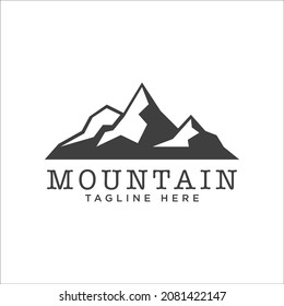 mountain - peak logo vector design template in white background