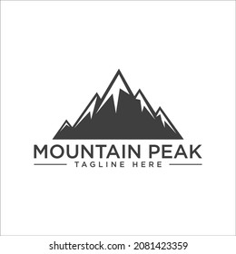 mountain - peak logo vector design template in white background