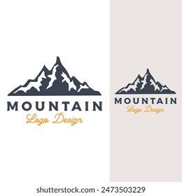 Diseño de logotipo de Vector minimalista Mountain peak para su negocio