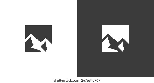Mountain Peak modern logo design