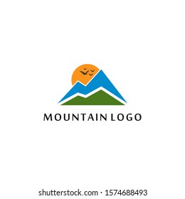 mountain peak or outdoor logo design