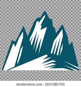 Mountain peak set. Collection different types of Mountains. Mountain landscape vector illustration set, collection of mountains in flat design style. Cute mountain vector set cute cartoon style.