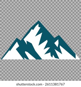 Mountain peak set. Collection different types of Mountains. Mountain landscape vector illustration set, collection of mountains in flat design style. Cute mountain vector set cute cartoon style.