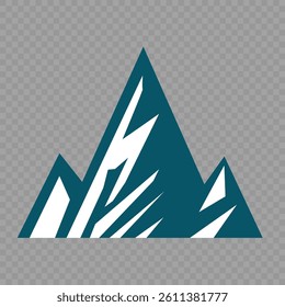 Mountain peak set. Collection different types of Mountains. Mountain landscape vector illustration set, collection of mountains in flat design style. Cute mountain vector set cute cartoon style.