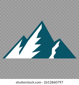 Mountain peak set. Collection different types of Mountains. Mountain landscape vector illustration set, collection of mountains in flat design style. Cute mountain vector set cute cartoon style.