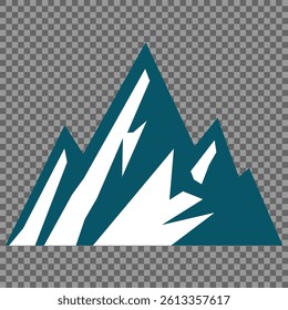 Mountain peak set. Collection different types of Mountains. Mountain landscape vector illustration set, collection of mountains in flat design style. Cute mountain vector set cute cartoon style.