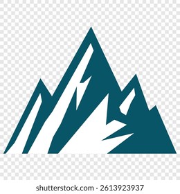 Mountain peak set. Collection different types of Mountains. Mountain landscape vector illustration set, collection of mountains in flat design style. Cute mountain vector set cute cartoon style.