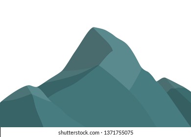 Mountain Peak Silhouette Vector Illustration Stock Vector (Royalty Free ...