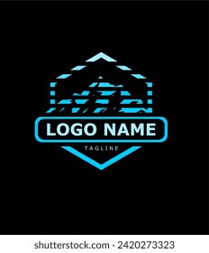 Mountain peak summit logo design. Outdoor hiking adventure wilderness travel symbol. Vector illustration.