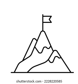 Mountain peak Vector Icon Fully Editable

