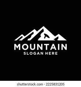 Plantilla de diseño del logotipo de Mountain Peaks