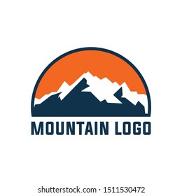 mountain peaks logo, smart and elegant mount for company
