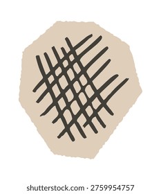 Mountain peaks sketched rough marker Design