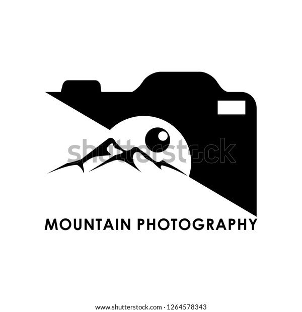 Mountain Photography Logo Stock Vector (Royalty Free) 1264578343