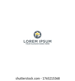 Mountain and Photography Logo Design Vector