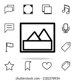 mountain picture icon. web icons universal set for web and mobile on white background