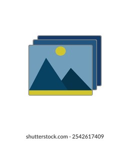 mountain pictures vector type icon