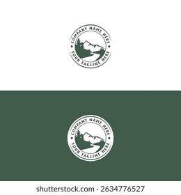 Mountain Pine Evergreen Pine Cedar Conifer Evergreen Spruce Cypress Hemlock Fir Trees Forest Badge Emblem for Outdoor Adventure