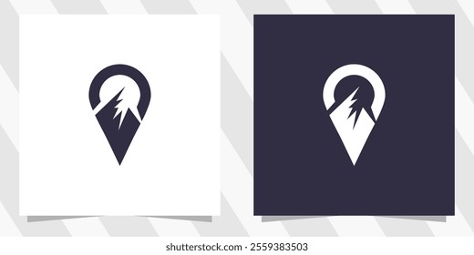 Mountain point logo icon design
