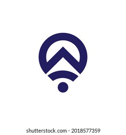 mountain point logo. For your business, the logo style is simple, modern, flat so it's easy to apply to any media