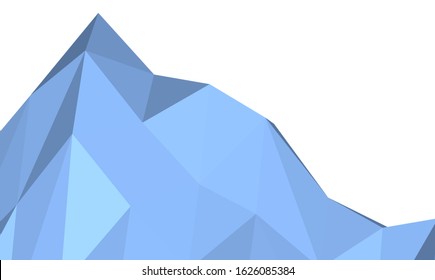 mountain polygonal vector 3d illustration