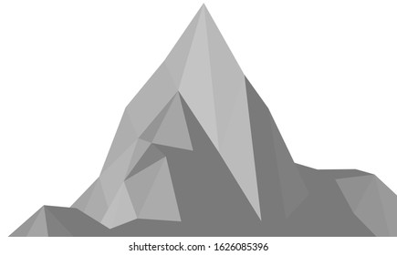 mountain polygonal vector 3d illustration