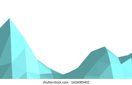 mountain polygonal vector 3d illustration