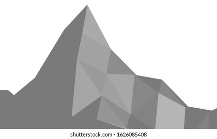 mountain polygonal vector 3d illustration