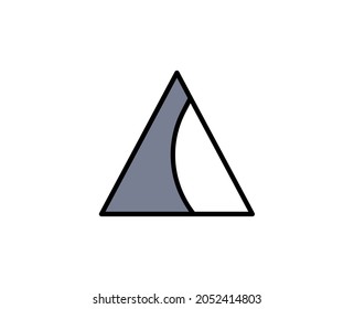 Mountain premium line icon. Simple high quality pictogram. Modern outline style icons. Stroke vector illustration on a white background. 