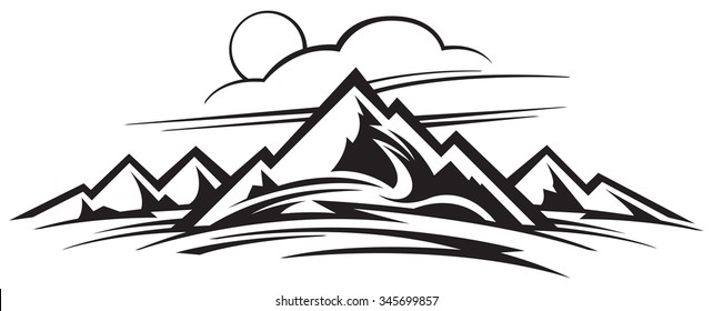 38,523 Mountain range icon Images, Stock Photos & Vectors | Shutterstock