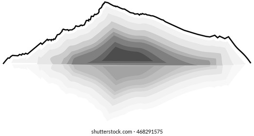 mountain range,