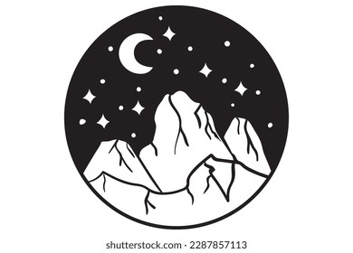 Mountain, Mountain Range, Adventure Awaits, Mountain Outline, Camping, Mountains, Adventure