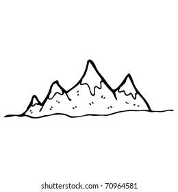 mountain range cartoon