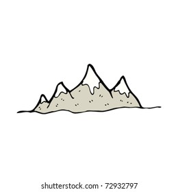 Mountain Range Cartoon