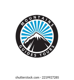 emblema de la cordillera aislado sobre fondo blanco