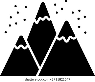 Icono de la cordillera con la nevada