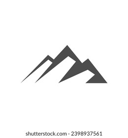 mountain and range icons in black