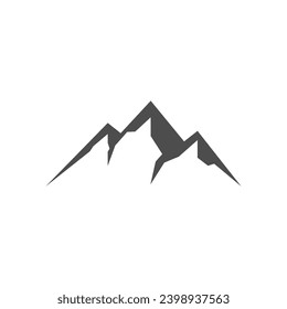 mountain and range icons in black