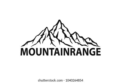 mountain range logo graphic silhouette