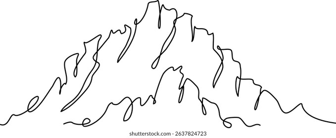 mountain range logo symbol, vector illustration