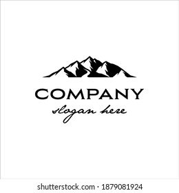 Mountain range with a sharp and classic design